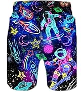 uideazone Men Swim Trunks Drawstring Elastic Waist Quick Dry Beach Shorts with Mesh Lining Swimwe...