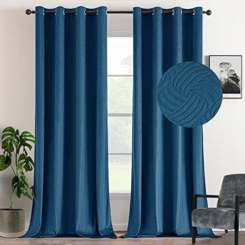 EMEMA Cortinas de Terciopelo Visillo de Ventana Cover