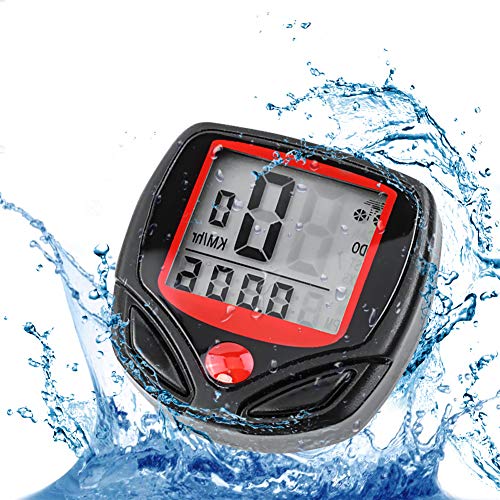 LLQ Bike Computer, Bicycle Speedometer Cycling Computer, Waterproof Cycle Bike Computer with LCD Display Bicycle Accessories Outdoor Sports Tools