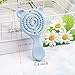 4 Pieces Mini Hair Brush Hair Comb Set For Women Girls Kids Toddler Small Travel Hair Combs Brushes Handheld Mirror Set Hair Care Gift Sets Detangling Comb Massage HairBrush with Air Cushion (Blue)