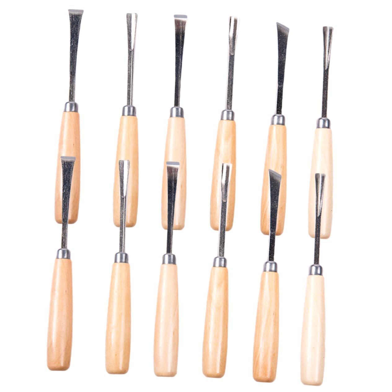 ARTIBETTER 12pcs Woodworking Chisel Set Professional Wood Craft Gouge Detail Chisel Sculptural Chisel Woodworker Chisel High Hardness Material
