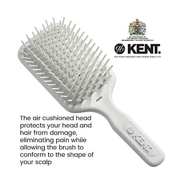 Kent-AH6W-Airhedz-Pro-Extra-Large-Pin-Hair-Brush-Fat-Pin-White Kent AH6W Airhedz Pro Extra Large Pin Hair Brush (Fat Pin, White)