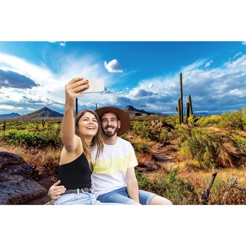 Fondo fotográfico cactus desierto 7x5ft con plantas y dunas miniatura 5