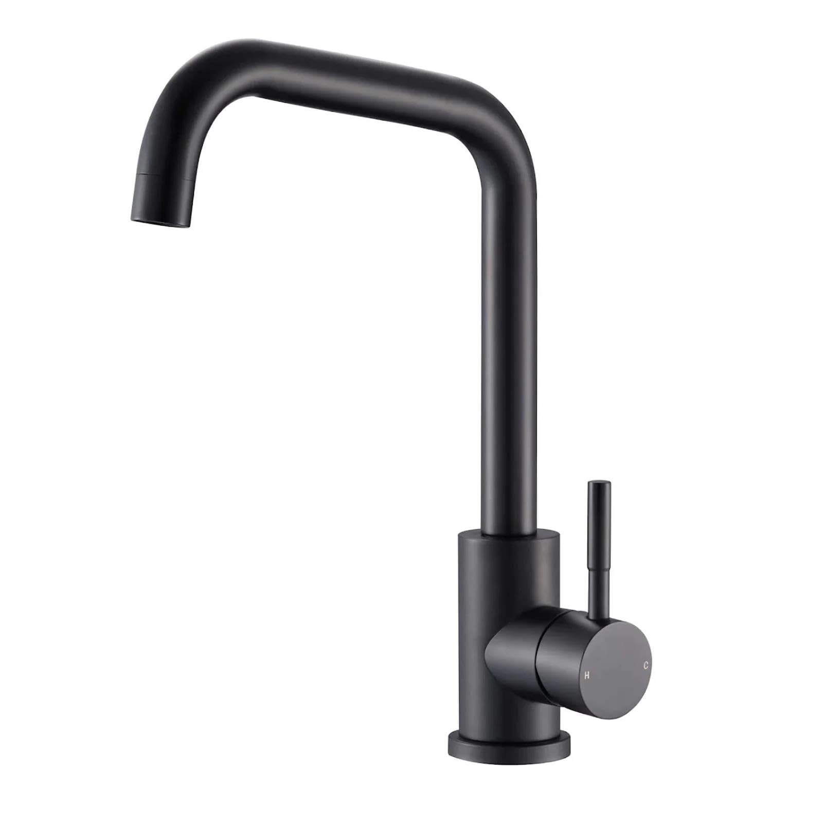 Reginox Nera Single Lever Kitchen Mixer Tap - Matt Black - NERA MB