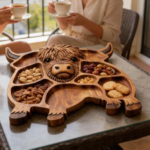 Plateau pour apéritif en forme de vache idéal pour vos soirées de réception
