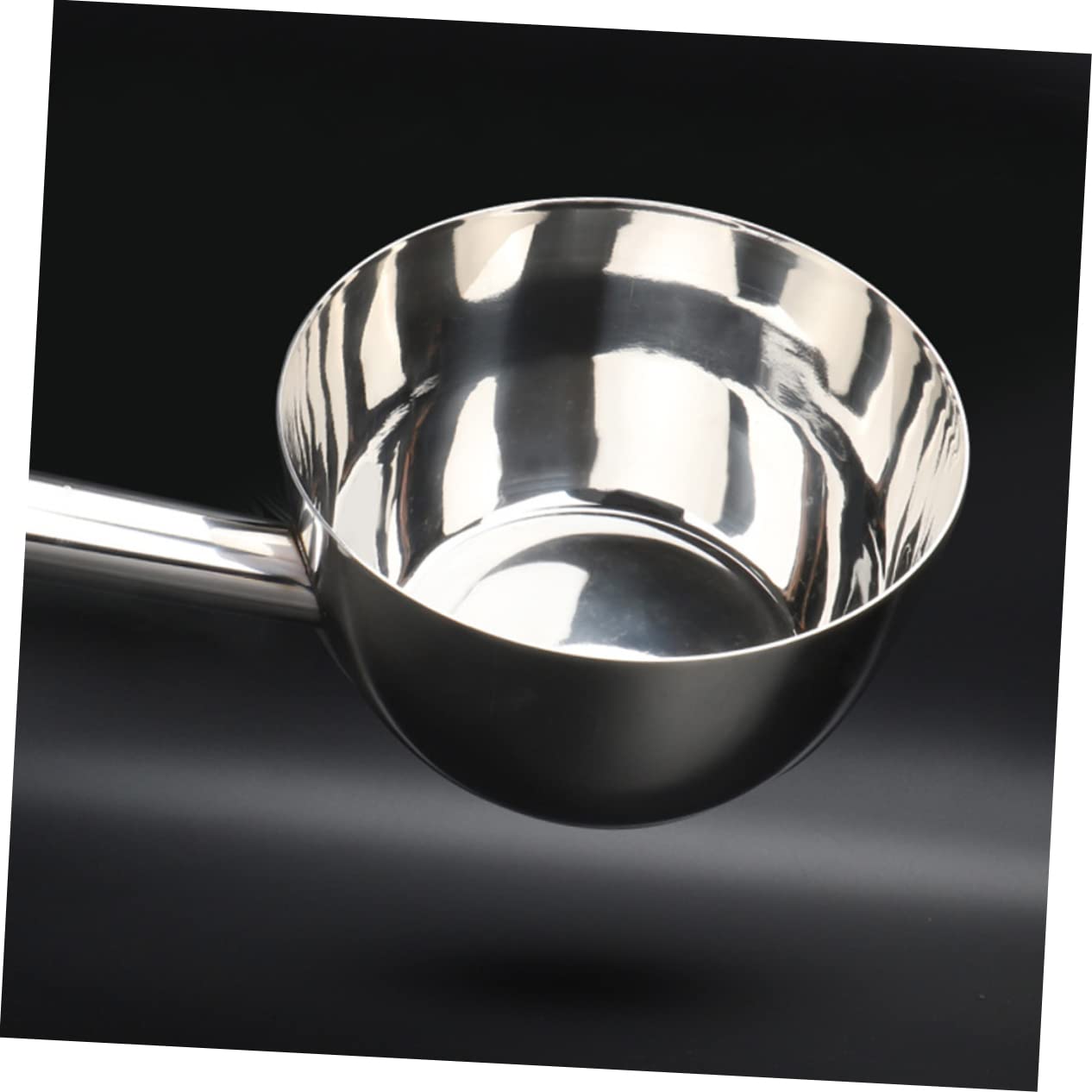 COLLBATH Mehrzweck Wasserschöpfkelle Edelstahl Flacher Boden 16cm Große Kapazität Vielseitige Küchenkelle für Haushalt und Gastronomie