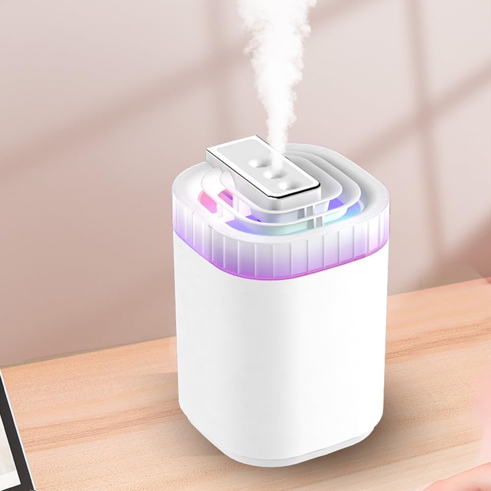 Humidificador para dormitorio, humidificadores de ritmo silencioso, 3 L, gran capacidad, humidificadores de aire de niebla fría para habitaciones grandes, oficinas, viajes