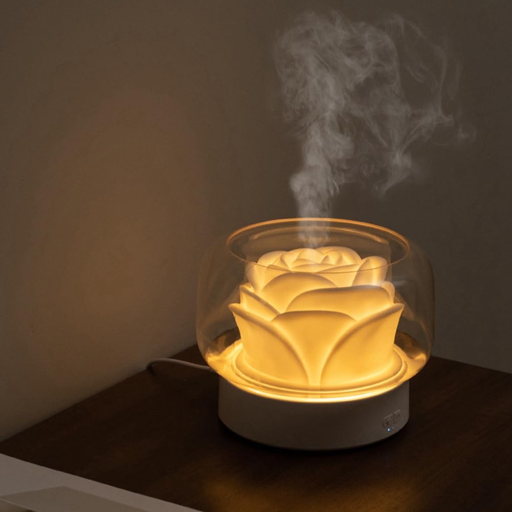 Difusor de aceites esenciales de aromaterapia + luz ambiental para regalo enchufe de la UE
