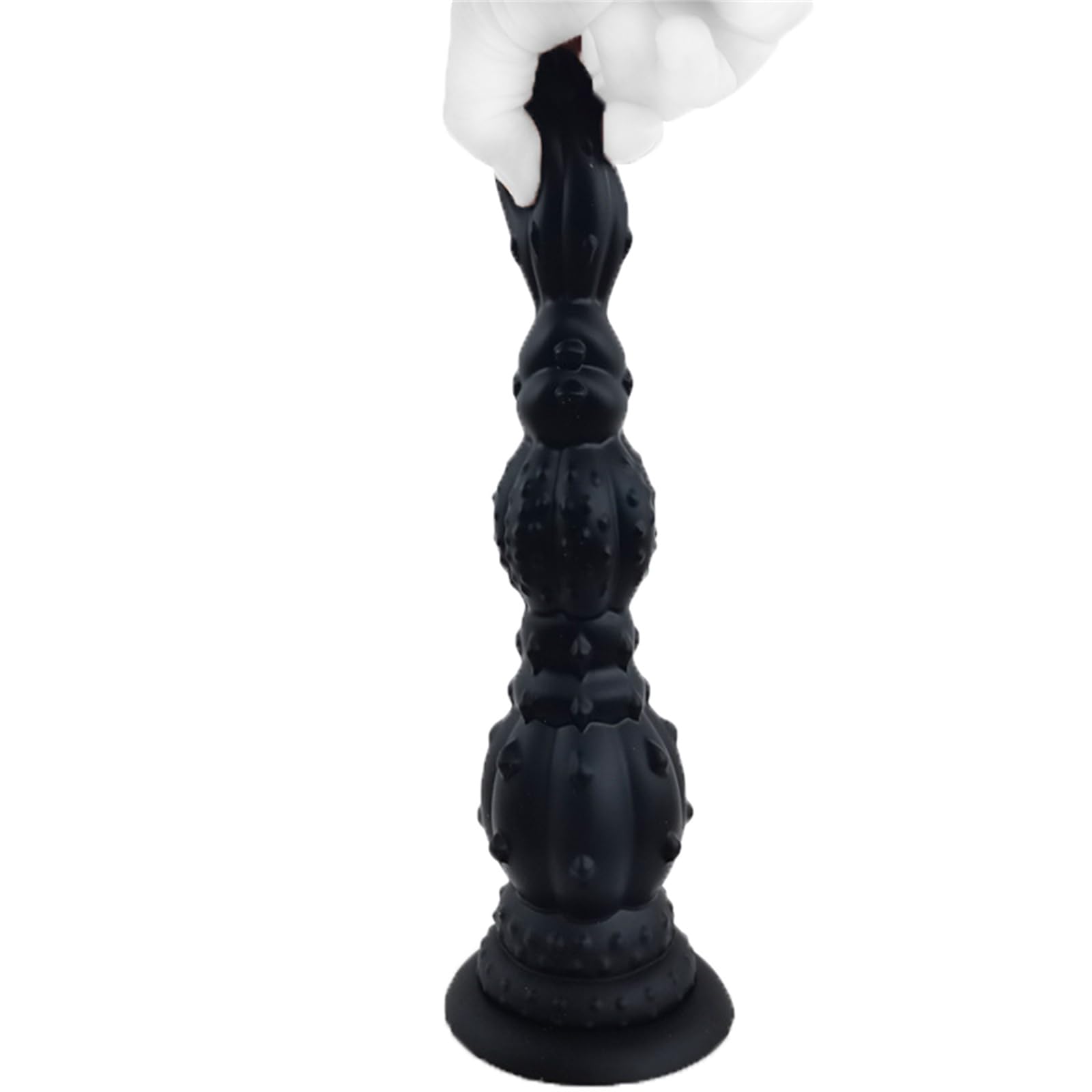 Grandi perle anali in silicone Plug anale Enorme Plug anale Fantasy Monster Animal Dildo Massaggio alla prostata Punto G Masturbazione Sex Toys for donne Uomini(Black,M)