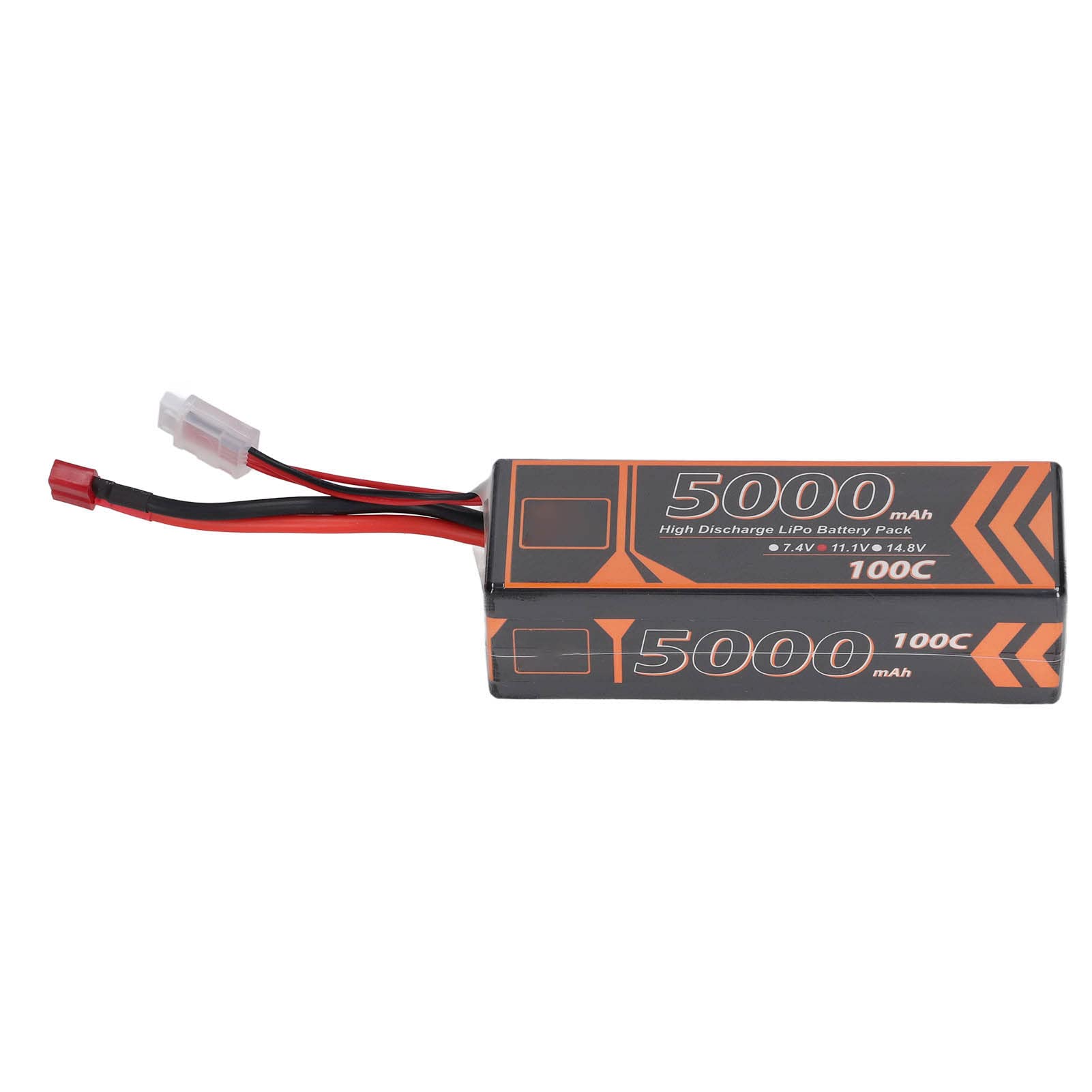 Batteria LiPo RC a Scarica Elevata da 5000 MAh per Quadricotteri FPV Racing, Batteria LiPo 3S da 11,1 V per Slash VXL E Maxx, Accessorio Spina a Forma di T Rossa