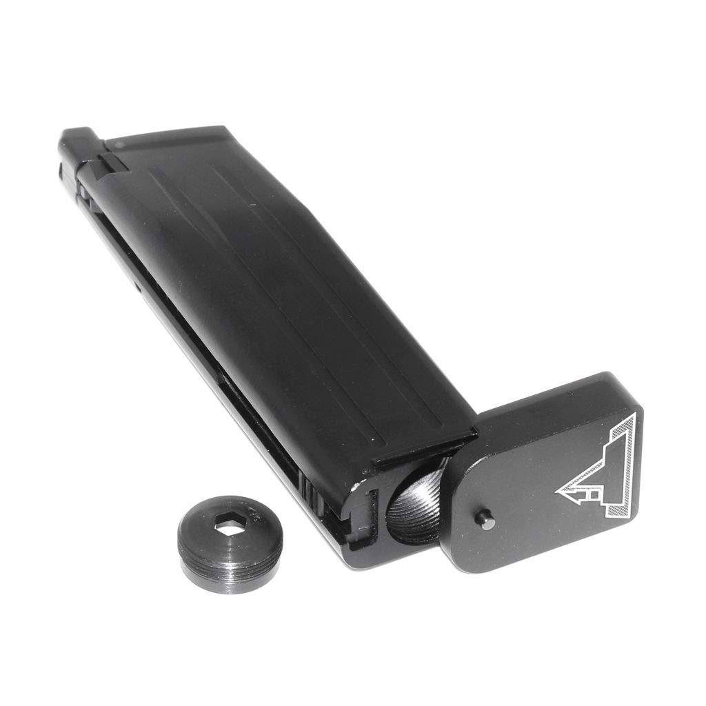 Airsoft Softair Teile EMG TTI 2011 Combat Master 30rd Co2 Magazin für Army R501 R601 / KJ KP-05 / Zeon/EMG SAI STI TTI/AW/WE/Tokyo Marui Hi-Capa GBB Pistole Schwarz