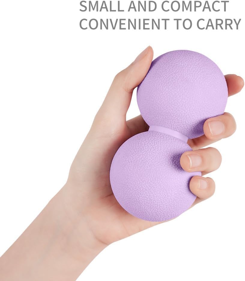 Miniatura 7 de Bolas de masaje dobles de lacrosse, bolas de masaje de maní y bola de fascia para aliviar la fatiga muscular y relajar los músculos para pies y