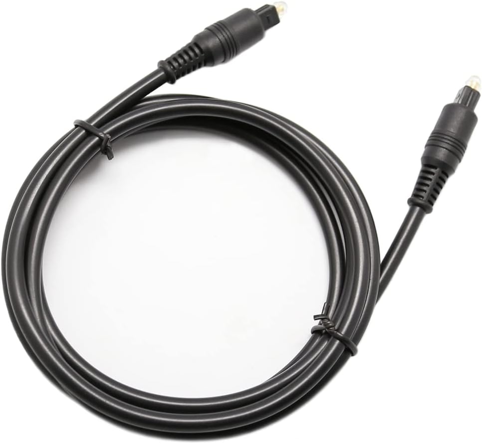 5M Digital Audio Fibre Optic Cable OD4.0MM Compatible with SPDIF/OPTICAL/TOSLINK/DIGITAL AUDIO Interface for CD/DVD/DAT/MD/LD