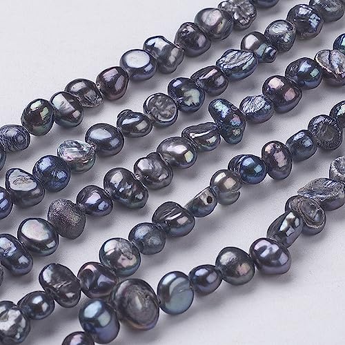 Ipotkitt Black Pearl Beads Baroque Strand
