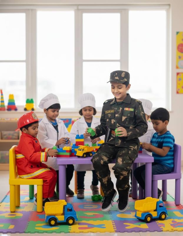 Image of FancyDressWale Community Helper & Career Role Play Costume for Fancy Dress Pilot, Navy, Army, astronaunt, Police Costumes
