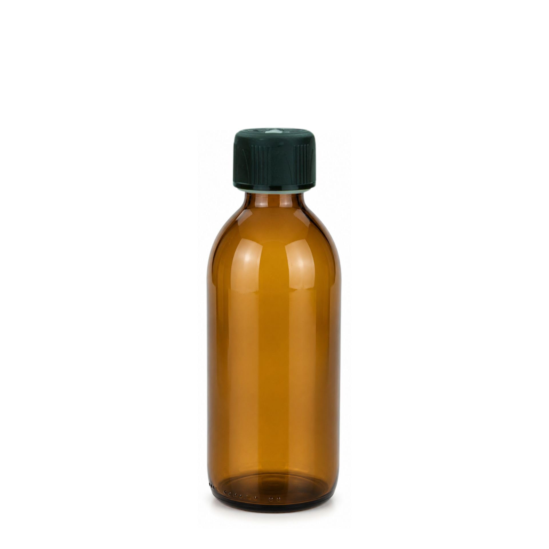mikken 4 bottiglie di vetro marrone da 200 ml con tappo a vite