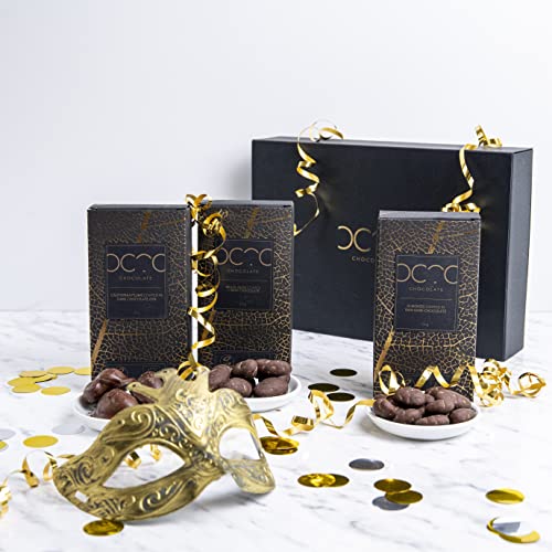 3-teiliges Geschenkset dunkle Schokoladennusse I Edelbitter Schokolade Geschenk | Bio und Vegane | Dunkle und Organisch… – Bild 7