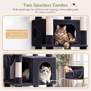 Globlazer 74in Heavy Duty Cat Tree Tower for Indoor Cats Large Adult, S74 — photo 3 of 6
