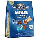 GHIRARDELLI Minis Chocolate Assortment, 10.8 oz Bag Premium Individually Wrapped Mini Chocolate SQUARES