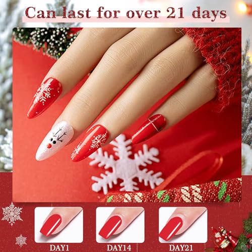 Dip Powder Nail Kit Starter, Blue Red Green Glitter Nail Fine Dipping Powder Colors No Need Lamp Cure,Like Gel Polish Effect,Even & Smooth Finishing (Dip-9pcs-04) — view 6