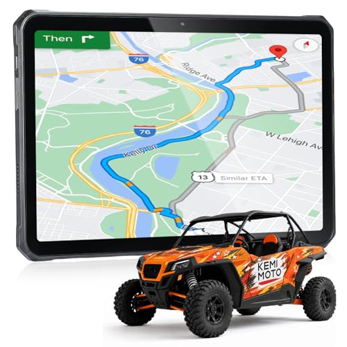 MUNBYN 11-inch Rugged Tablet ILT02, Android 14 UTV Tablet, 16GB+128GB with GPS, IP68 Weather Proof, 32MP+48MP Dual Camera, 4G LTE for Offroad UTV, Drone, 2Y Protection
