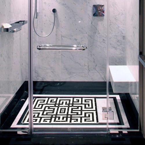 Tapete de bañera seguro y de secado rápido para la rutina de la ducha familiar 7