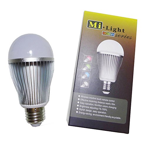 LEDENET E27 AC86-265V 9W RGBW LED Light Bulb Dimmable Lamp E27 Color Change Mi Light Series RGB + Warm White (WiFi Compatible)