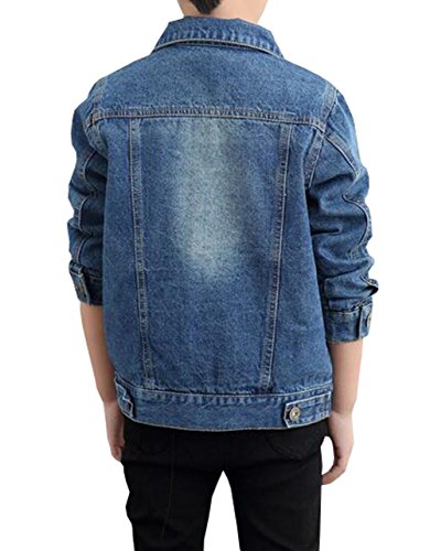 MYtodo Boys' Long Sleeve Denim Jacket Children Jeans Jacket Top2