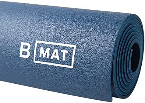 B YOGA Mat for Men & Women | Extra Thick 4mm (1/8-inch) Non-slip Workout Mat | Eco-friendly Exercise Mat | Perfect for Pilates, Yoga & Floor Exercises | 71" Long, Deep Blue