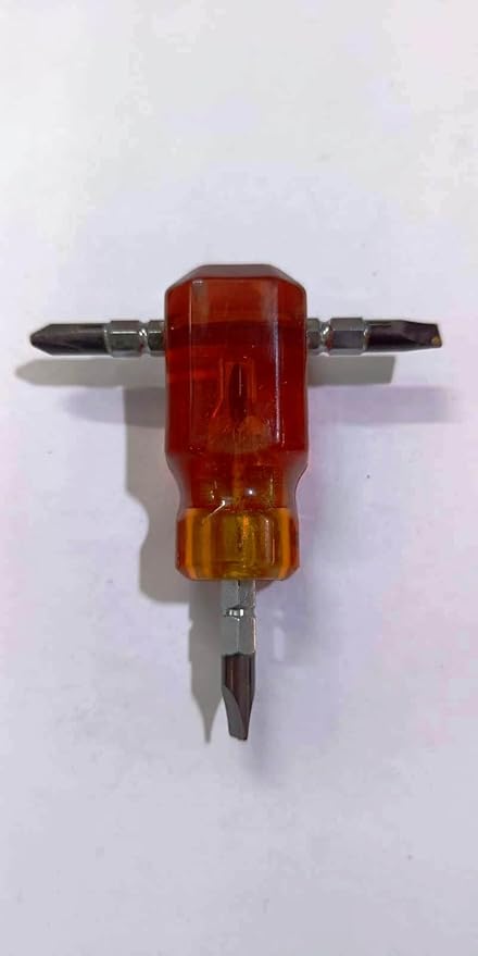 FTE - Mini Pocket 2 in1 Screwdriver with an extra bit. Very handy and easy to store in bag or pocket. (Size 3 x 1 inch)