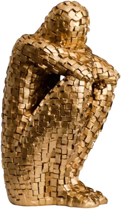 Book End Resin Bookend, Decorative Figurine Accent Piece for Home,Office,Table and Desk Decor Book Stoppers (Color : Red, Size : 20 * 8cm)