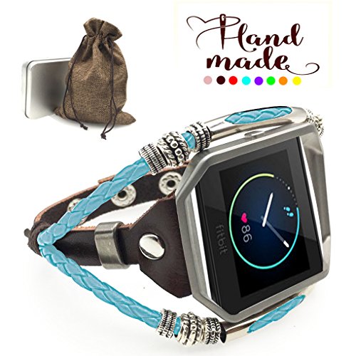 Marval.p Compatible With Fitbit Blaze Bands, Handmade Leather Diy Band, Replacement Bracelet Strap, Wristbands With Adjustable Size, Fashion Wrist Band Straps #TOP2