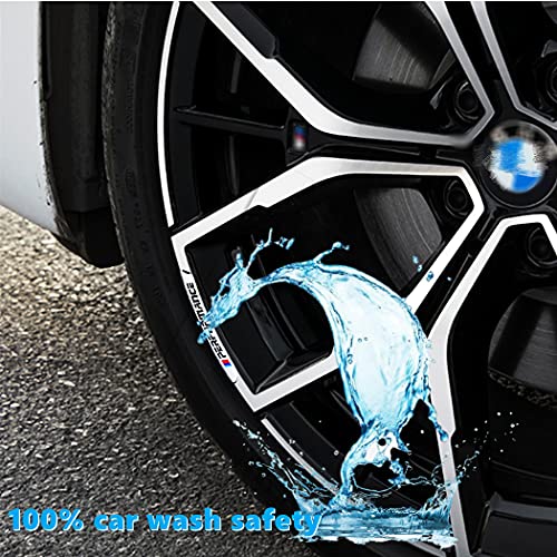 4Pcs 3D Wheel Hub Stickers Decorative Stickers Car Logo Badge Stickers Aluminum Alloy Material（Silver） #TOP4