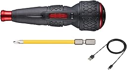 VESSEL Electric Ball Grip Electric Screwdriver Ball II, With 1 Bit, USB Type-C Charging, Max Output Torque 3N・m 220USBC-1