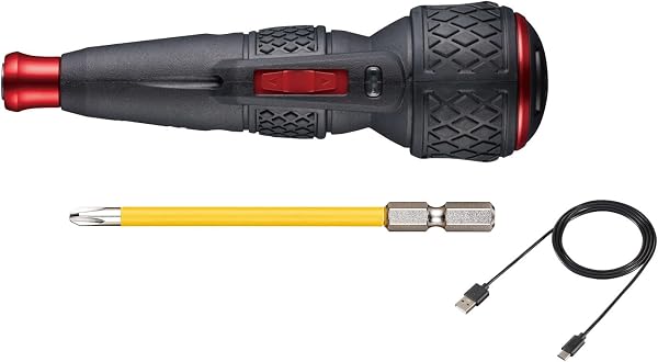 VESSEL Electric Ball Grip Electric Screwdriver Ball II, With 1 Bit, USB Type-C Charging, Max Output Torque 3N・m 220USBC-1 - 1