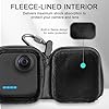 FiTSTILL Mini étui de rangement en polyuréthane pour Go Pro MAX2/MAX360 2025/MAX (2019), coque rigide de voyage, kit d'accessoires