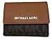 Michael Kors Jet Set Travel Card Case Wallet Brown/Acorn