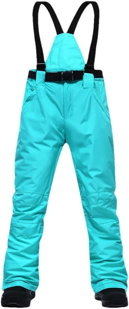 Women Ski Pants Outdoor Sports Suspenders Trousers Men Windproof Warm Winter Snow Snowboard