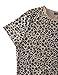 BMJL Women's Casual Cute Shirts Leopard Print Tops Basic Short Sleeve Soft Blouse(M,Leopard)