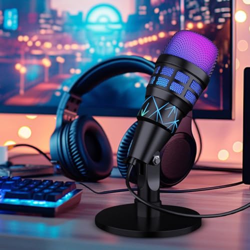 Microphone pour jeu USB accessoire casque pour streaming musique