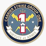 HOF Trading Carrier Strike Group One Csg-1 Vinyl Sticker Waterproof Decal Laptop Wall Window Bumper Sticker 5"