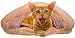QUMY Cat Sleeping Bag Warm Soft Puppy Cat Bed Cave Igloo Nest Brown for Pet (Dark Brown)