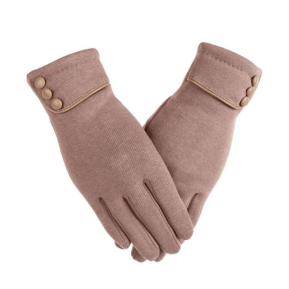 Guantes cálidos con dedos completos for mujer, guantes de algodón for pantalla táctil, guantes cálidos for mujer, forro polar térmico