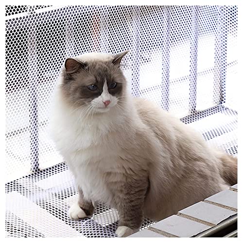 Protector de Malla de Seguridad para Mascotas para balcón y Ventana, Red Protectora anticaída para Gatos, Red para Aves de Corral, Red de Seguridad para balcón y jardín, Malla de 0,8 cm, tamaño: 1.2