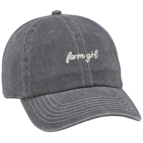 Casquette Farm Girl Primitives by Kathy noire délavée taille unique pour femme