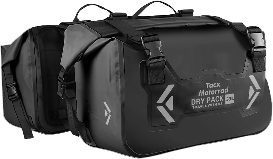 tacxmotorrad PVC Waterproof Motorcycle Saddle bags Motor Side Bag