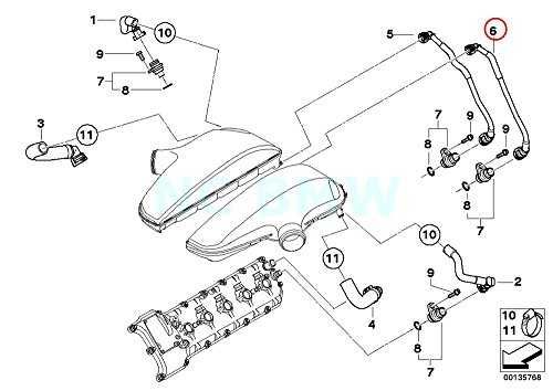 BMW Genuine Vent Hose
