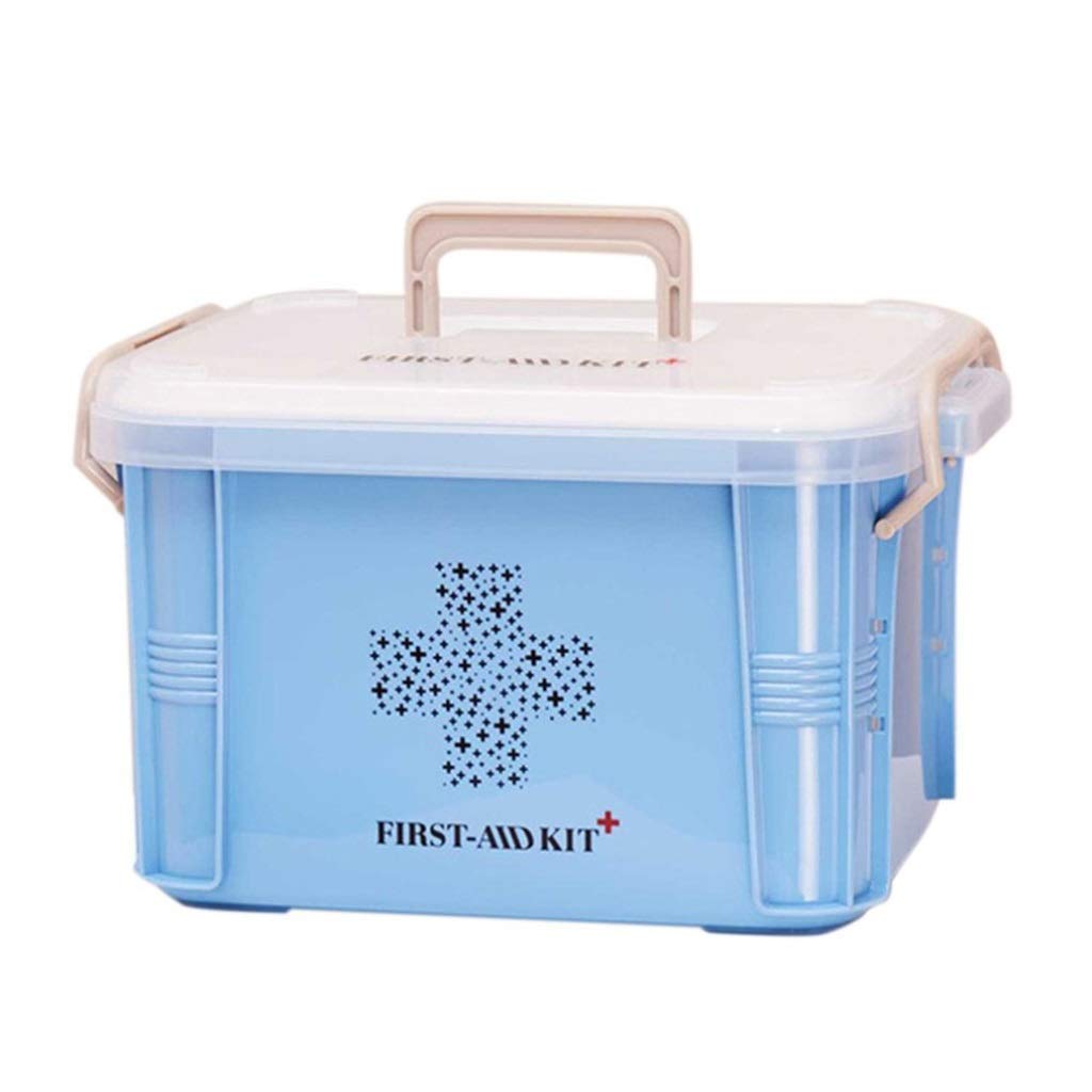 Kit de primeros auxilios, caja médica extra grande para el hogar, organizador de almacenamiento para el hogar