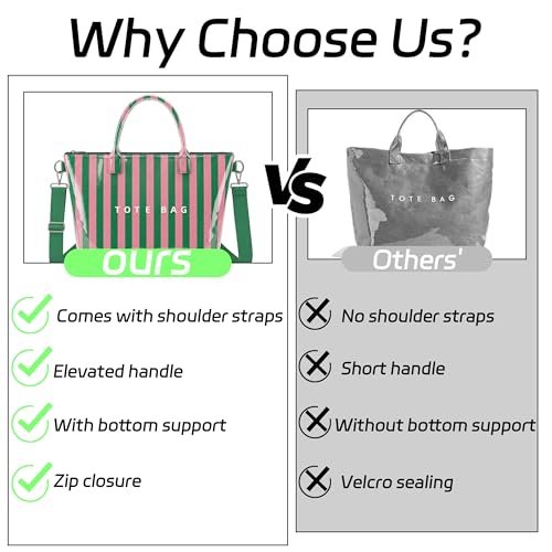 Image of GISMTR Large PVC Tote Bag for Women Letters Print Handbags Kraft Paper Shoulder Bag for Work Travel