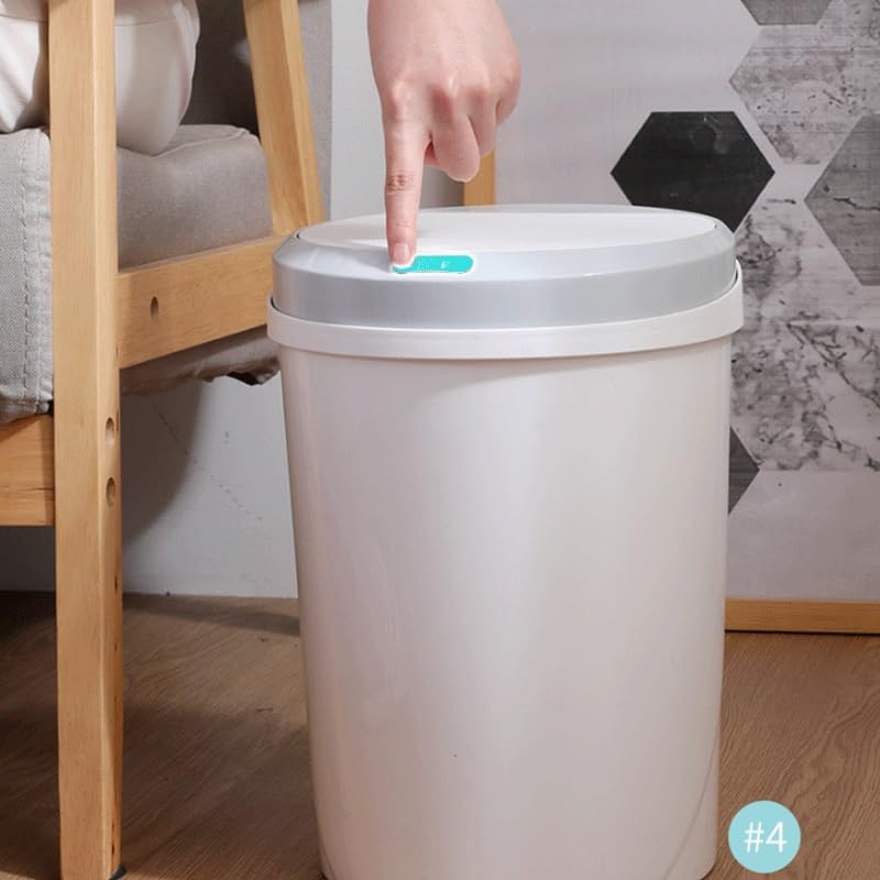 Home PP Material Intelligent Induction Garbage Bin Bathroom Electric Kick Touch Storage